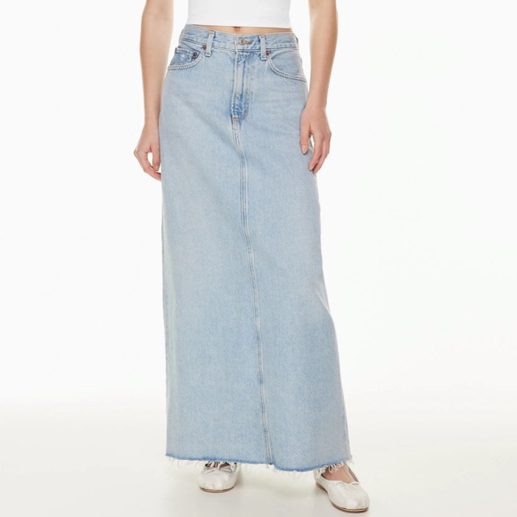 AGolde Hilla Jean Skirt -Maxi - Picture 1 of 4